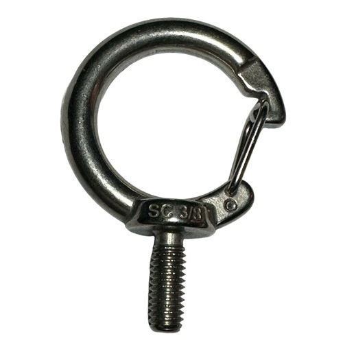 白鐵 不鏽鋼 微吸 3/8 吊環附蓋 安全扣吊環 3分牙 一個