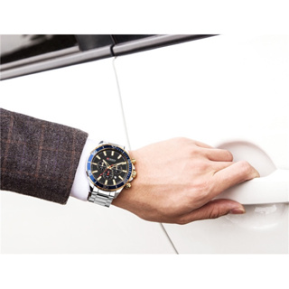 可自取 全新CURREN/卡瑞恩8309男士鋼帶手錶外貿熱賣手錶六針計時手錶