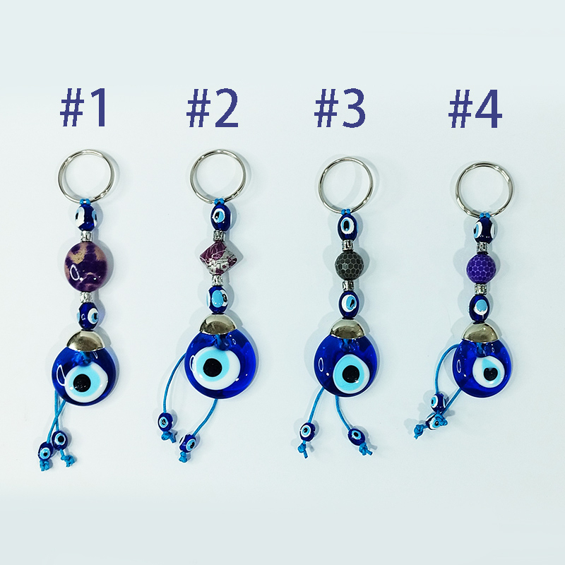 【現貨】土耳其藍眼睛 藍眼 惡魔之眼 金屬 玻璃 吊飾  手工 百搭 配件  飾品 鑰匙圈