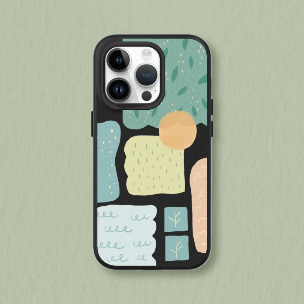 犀牛盾 適用iPhone SolidX強化吸震緩衝防摔手機殼∣獨家設計/森林幾何