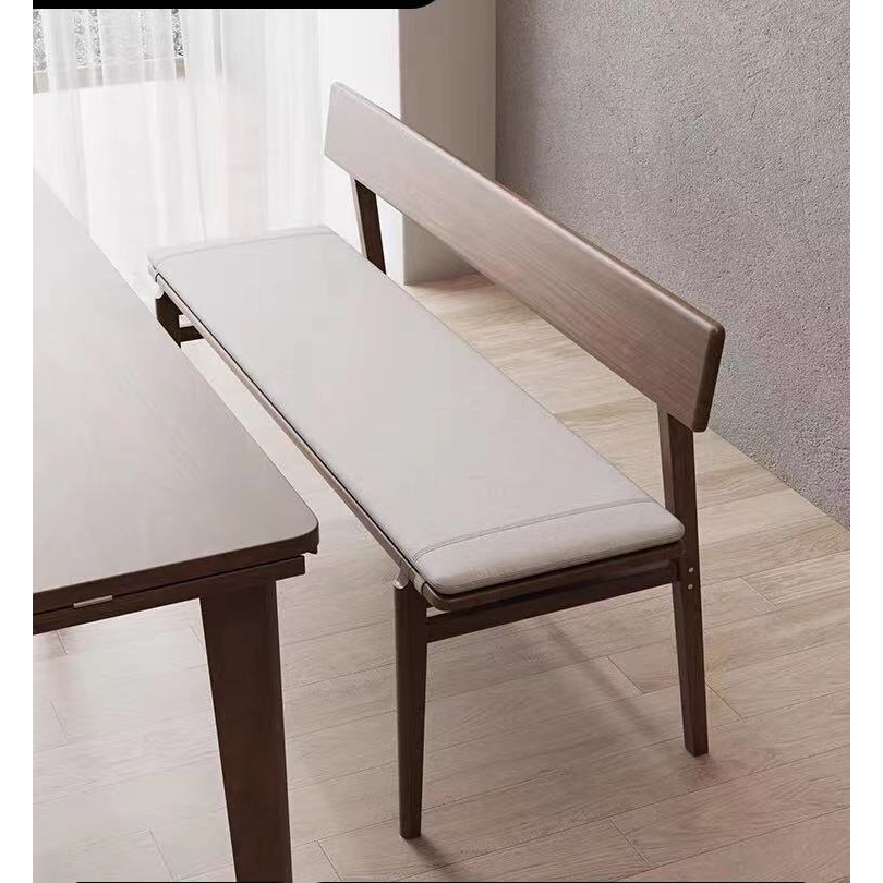 【免運】實木餐凳 餐椅 換鞋凳 實木長條凳簡約現代長凳條凳靠背凳子餐桌家用餐凳長板凳椅子
