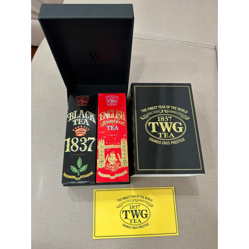 TWG TEA 茶罐禮盒 英式早餐茶 110g 1837黑茶 100g各一罐 效期2024/10