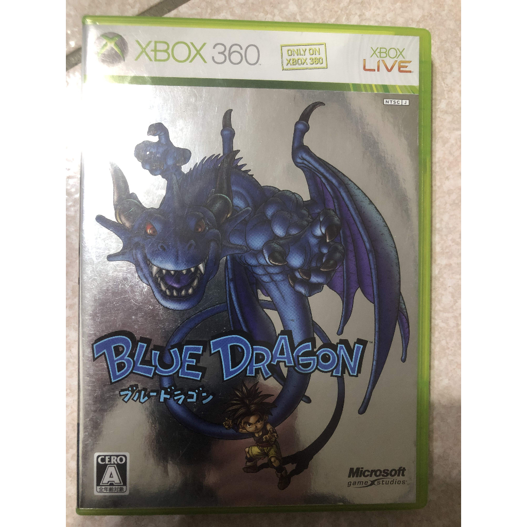 土城可面交XBOX360遊戲 X BOX360  藍龍 Blue Dragon 日版360遊戲