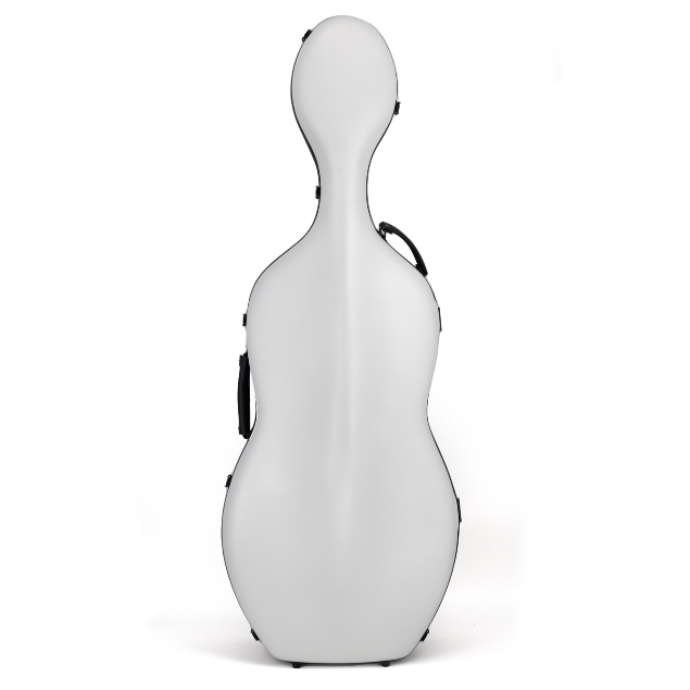 【弘韻提琴】羽量級碳纖維「2.4公斤」超輕大提琴盒(白色)