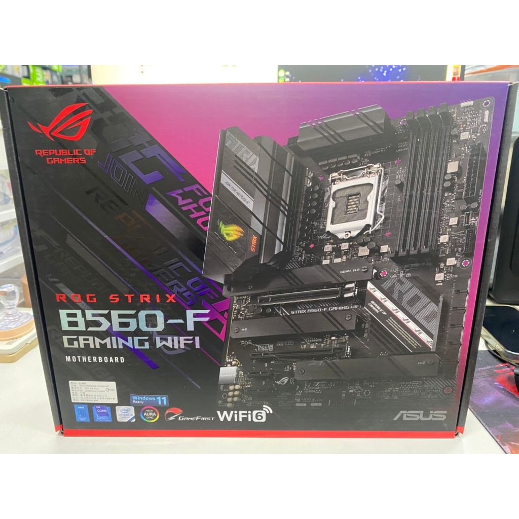 ASUS B560-F GAMING WIFI 主機板 (M34) 二手良品 保固內 蘆洲可自取📌自取價3250