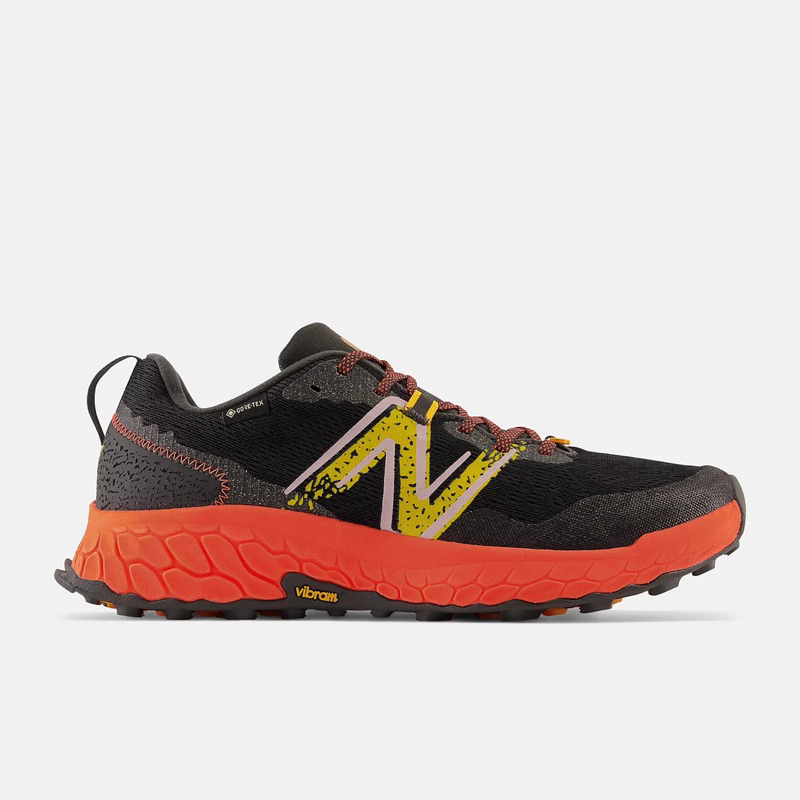 DY• NEW BALANCE MTHIERX7 GORE-TEX VIBRAM 黑橘紅 戶外慢跑 防水 黃金大底 男鞋