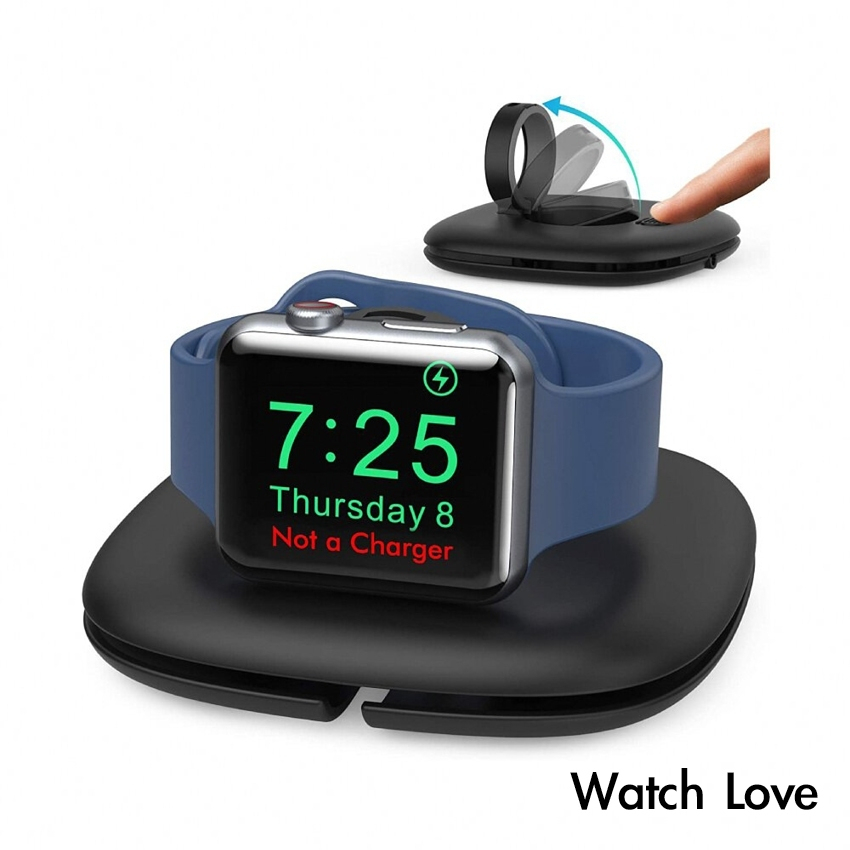 AHAStyle Apple Watch 充電集線底座 可捲收充電線 旅行便攜充電底座 手錶充電底盤
