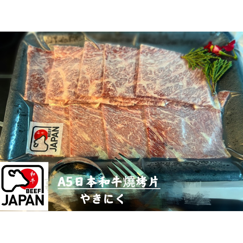 ［新喬肉舖］冷凍產品全館滿1600元免運 A5日本和牛燒烤片 100g