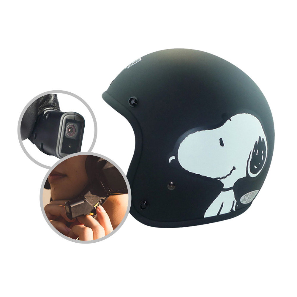 IminiDV X4 ninja KK 內建式 安全帽 行車記錄器 史努比 3/4罩安全帽 SNOOPY 素色