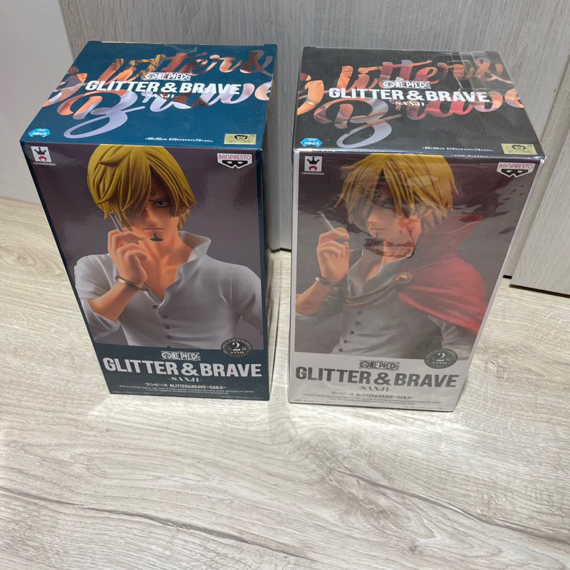 ✨出清金證✨2色 香吉士 glitter &amp; brave 公仔 模型 日版 海賊王 航海王 魯夫 藝術王者