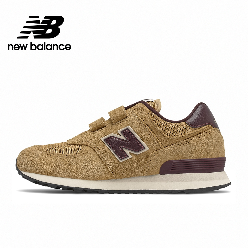 NEW BALANCE 童鞋 NB 574 卡其 酒紅 運動鞋 中童 PV574BF1【S.E運動】