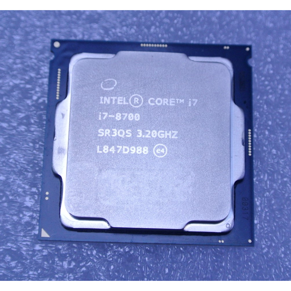 立騰科技電腦 ~ Intel® Core™ i7-8700 3.2GHz 處理器 1151腳位CPU $3500