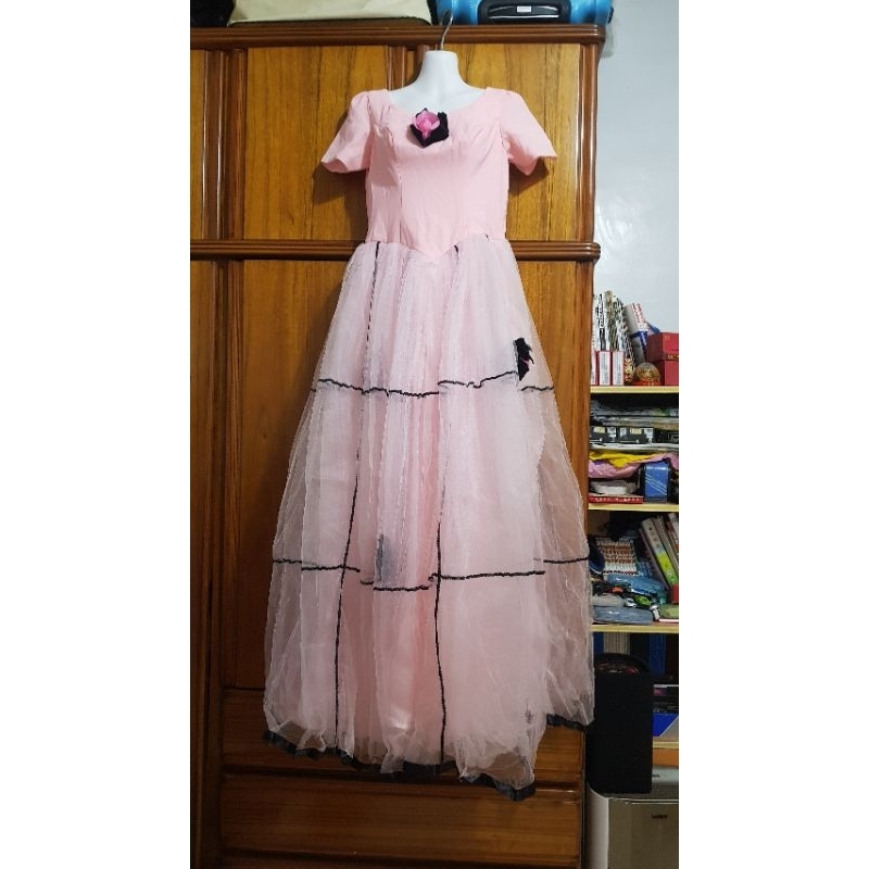 二手-粉紅色婚紗禮服