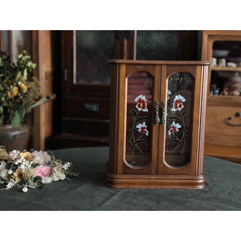 【福三】早期 玻璃 飾品櫃 首飾珠寶櫃