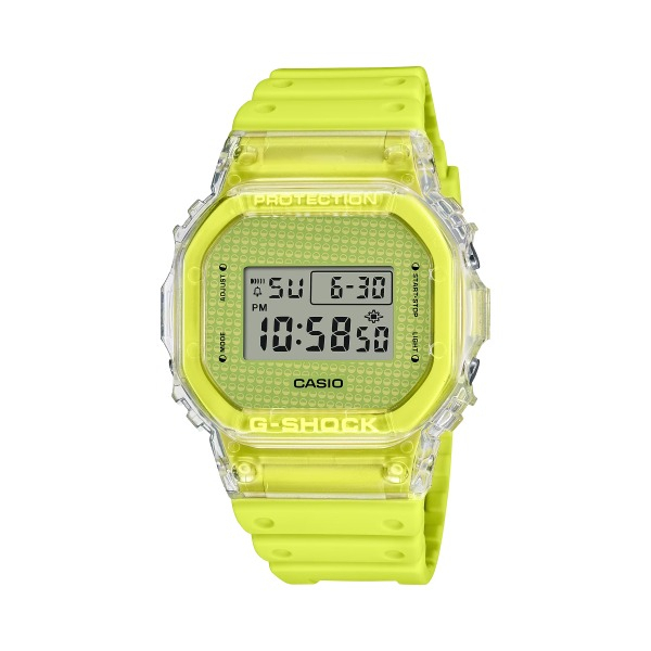 【CASIO G-SHOCK】俏皮扭蛋玩具系列電子運動腕錶-黃 DW-5600GL-9