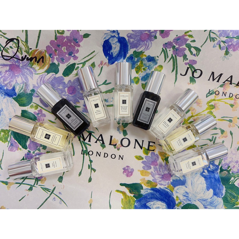 Jo malone 香水9ml 櫻花/烏木/絲柏與葡萄藤/黑琥珀/罌粟花/藍風鈴/英國梨/海鹽/牡丹/青檸羅勒柑橘/正品