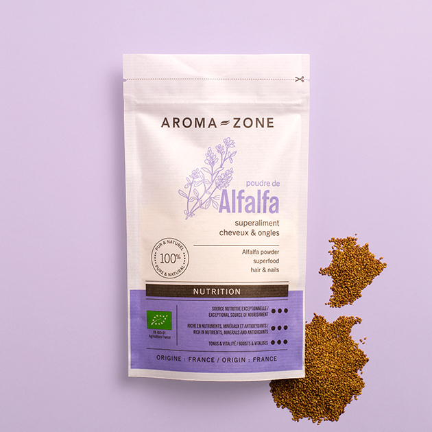 法國AROMA-ZONE--Superaliment Poudre d'Alfalfa BIO-100 G有機紫花苜蓿粉