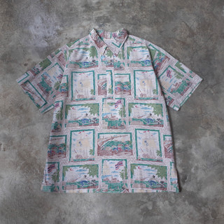 古著 80-90s Reyn Spooner Hawaii Shirt Pullover 美式 夏威夷襯衫 半開襟