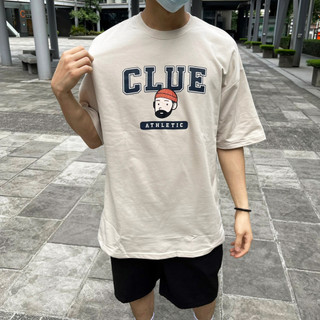 【K-2】CLUE 鬍子哥 鬍子大叔 短袖T 短T 短踢 短TEE 細絨棉 寬鬆 落肩 韓國 超chill【K595】