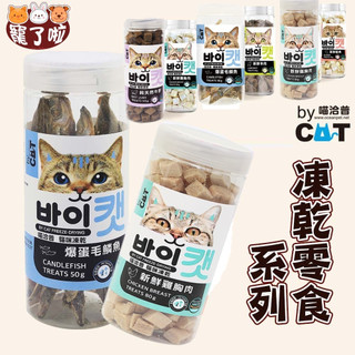 喵洽普 【結賬再贈10%回饋】By Cat 貓咪凍乾 貓點心 凍乾零食 鱈魚 鮭魚 雞胸肉 牛肝 馬肉 多種口味
