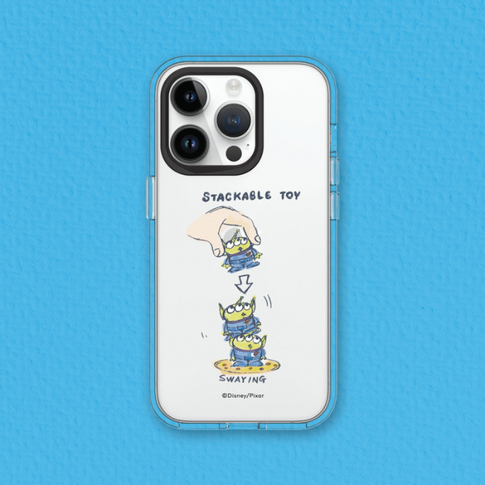 犀牛盾 適用iPhone Clear透明防摔手機殼∣玩具總動員系列/三眼怪疊疊樂玩具