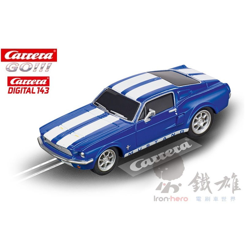 Carrera GO!!! 20064146 Ford Mustang '67 - Racing Blue 電刷車