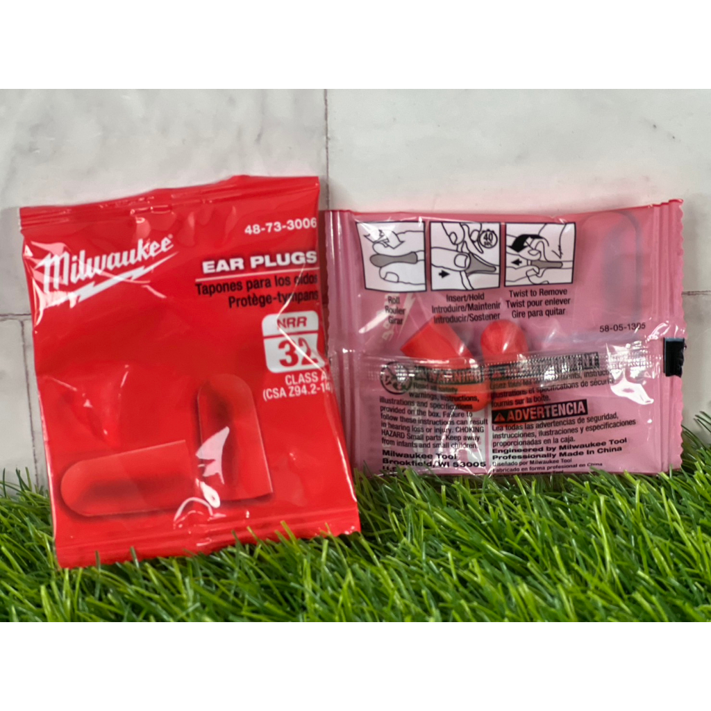 【鑫鉑利工具】Milwaukee 美沃奇 發泡式 耳塞 48-73-3006 隔音 降噪 工作防護 (獨立包裝)