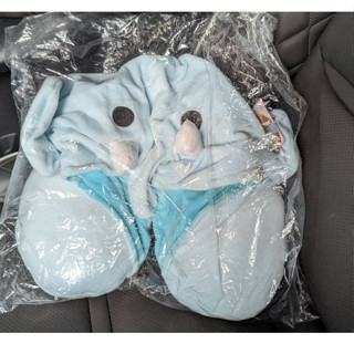 娃娃機戰利品 可愛 象 造型帽 車用 頸枕 枕頭 造型 大象 保暖 帽子 護頸 可愛 小飛象 連帽 護頸枕