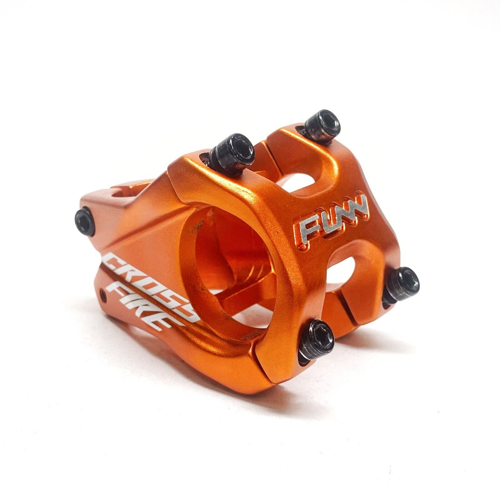 【二手】FUNN 登山單車 自行車零件 Crossfire 龍頭 把手直徑35mm 長度 35mm - 橘