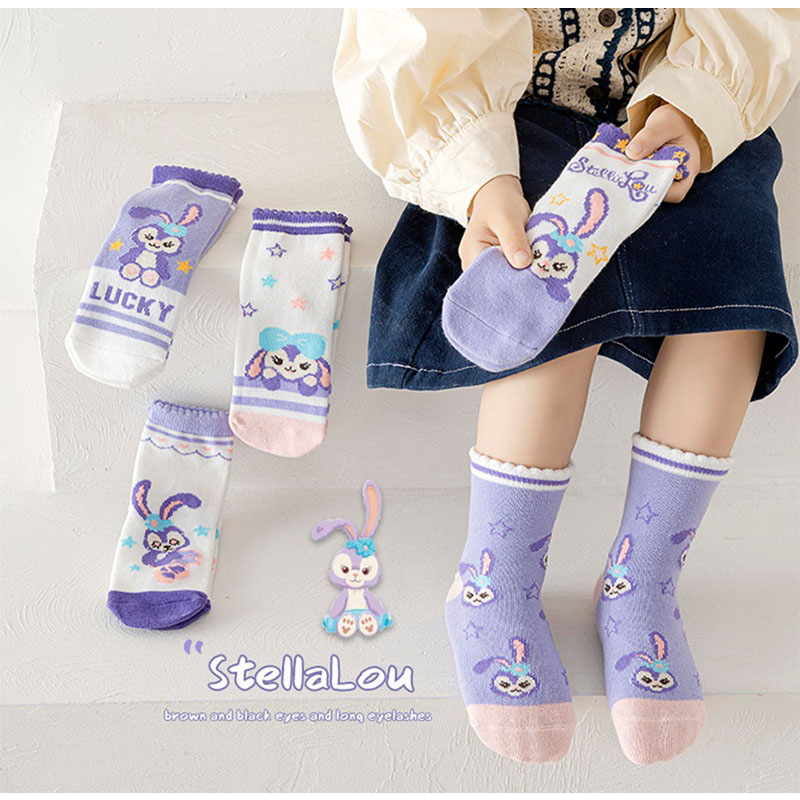 ⭐ 台灣現貨 ⭐  襪子 兒童 兔子 史黛拉 圖案 兒童 短襪
