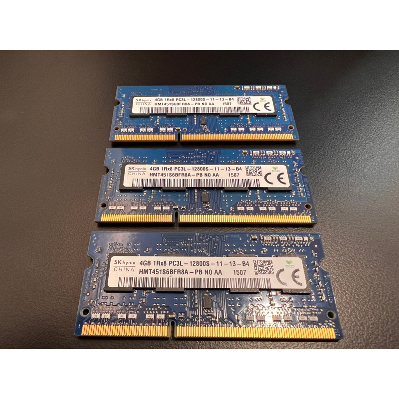 筆電記憶體 海力士 SK HYNIX DDR3  4GB 1Rx8 PC3L-12800S