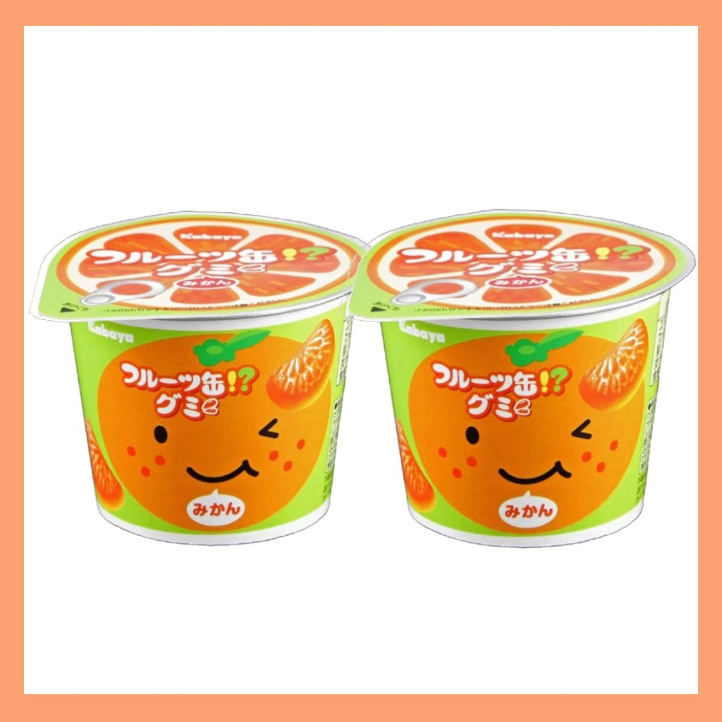 日本 卡巴 Kabaya 橘子風味軟糖 軟糖 橘子造型 果汁糖 兒童零食