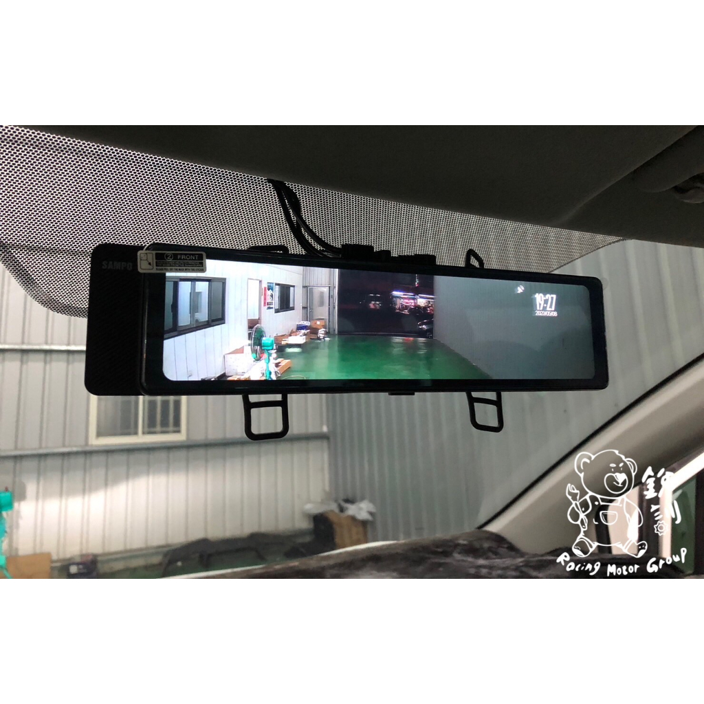銳訓汽車配件-麻豆店 Toyota Sienta 安裝 SAMPO MD-S35S 2K 12吋電子後視鏡 雙錄+GPS
