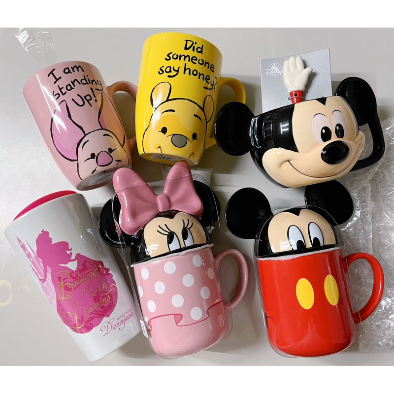 《現貨正品》香港迪士尼 米奇 米妮 維尼 小豬 公主 馬克杯 造型杯