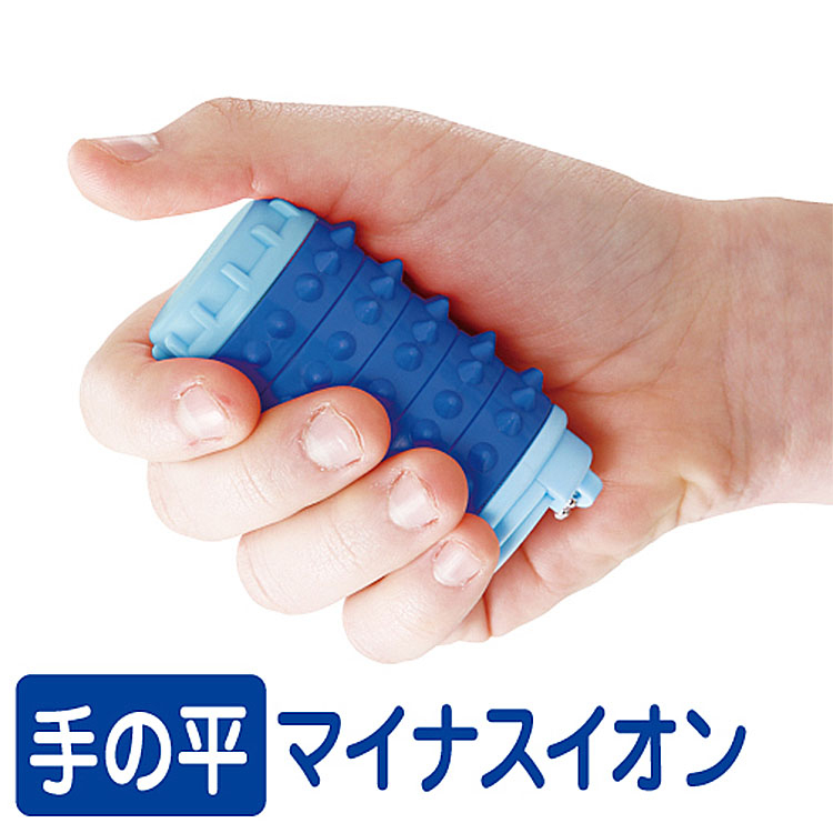 HANDY ION 手掌按摩器 日本製 天然礦石 消除疲勞 也是零錢收納盒 tt483
