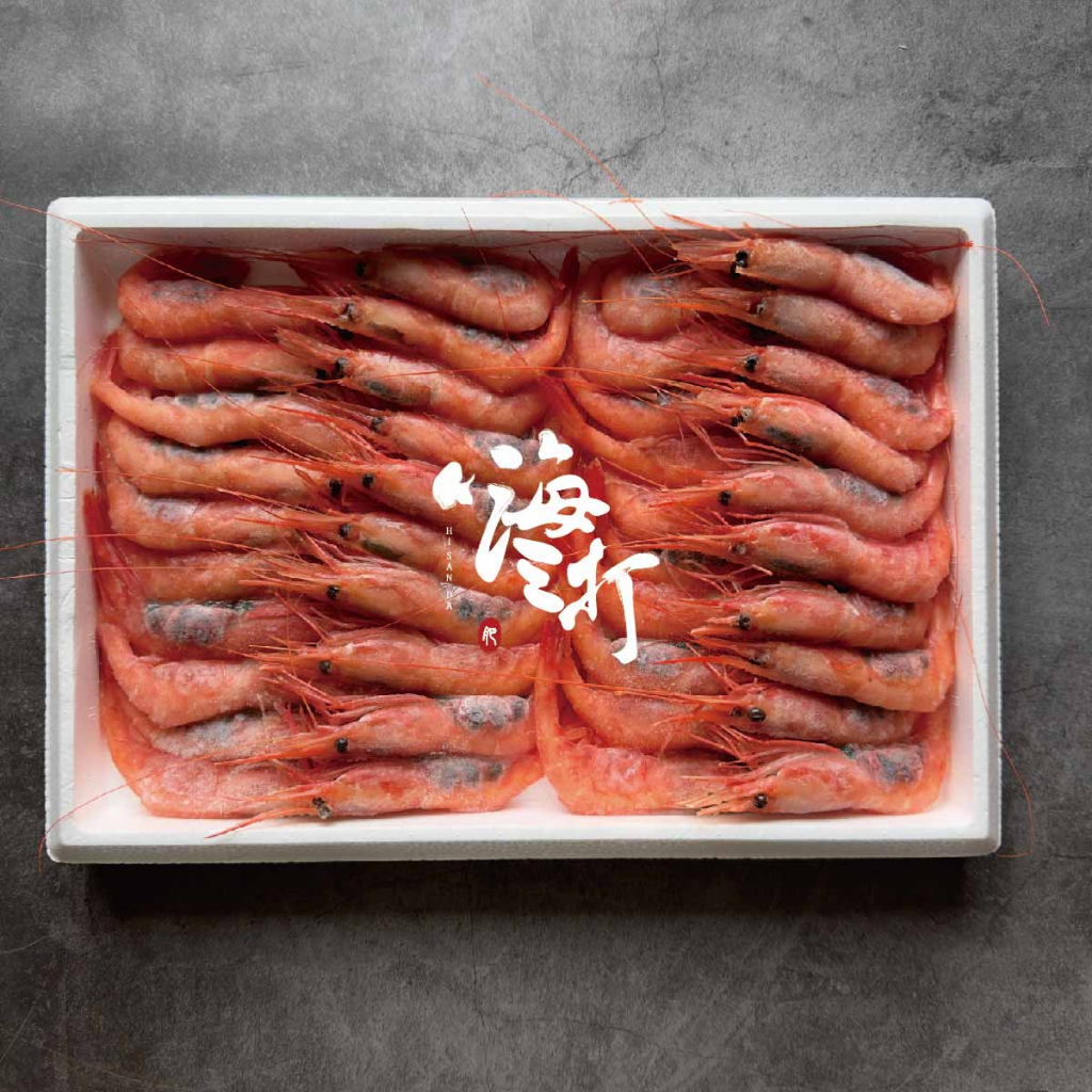 日本甜蝦 帶殼甜蝦 約940公克/盒 約35～40隻含發票【嗨三打】