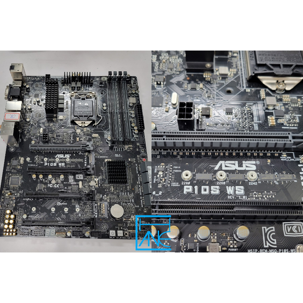 【大胖電腦】ASUS 華碩 P10S WS 主機板/1151/DDR4/附擋板/保固30天/實體店面/可面交