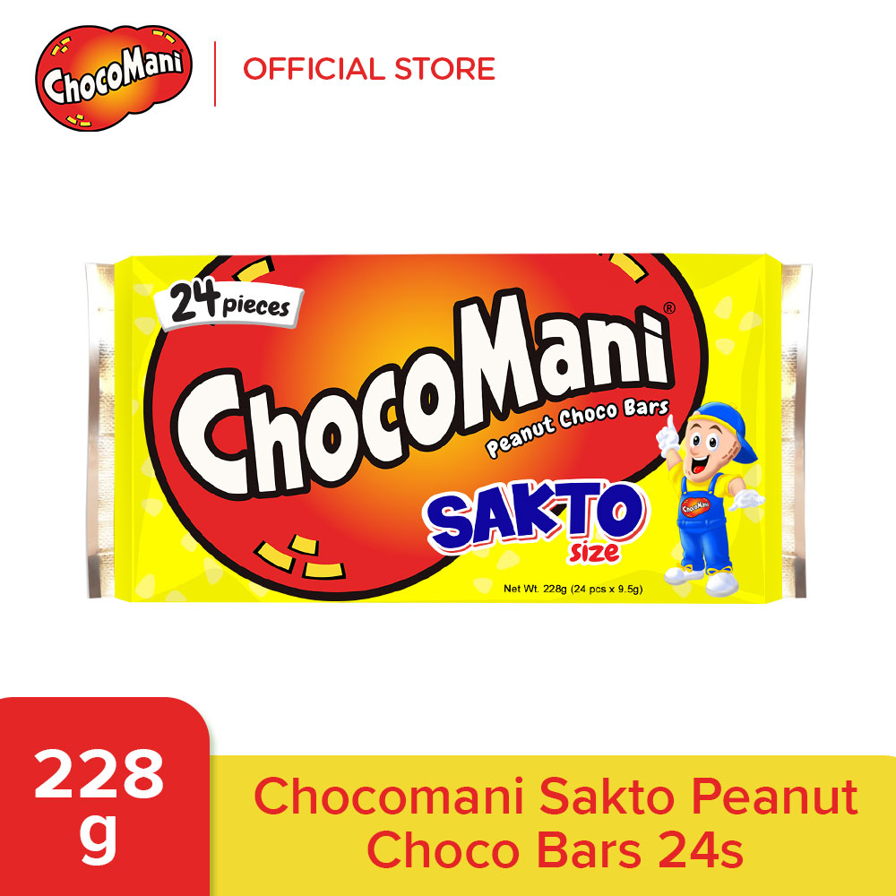 菲律賓 chocomani 巧克力 花生糖 228g Peanut Choco sakto Bars