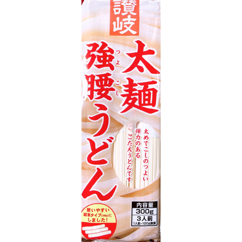 【亞菈小舖】日本零食 讚岐太麵強腰烏龍麵 300g 【優】