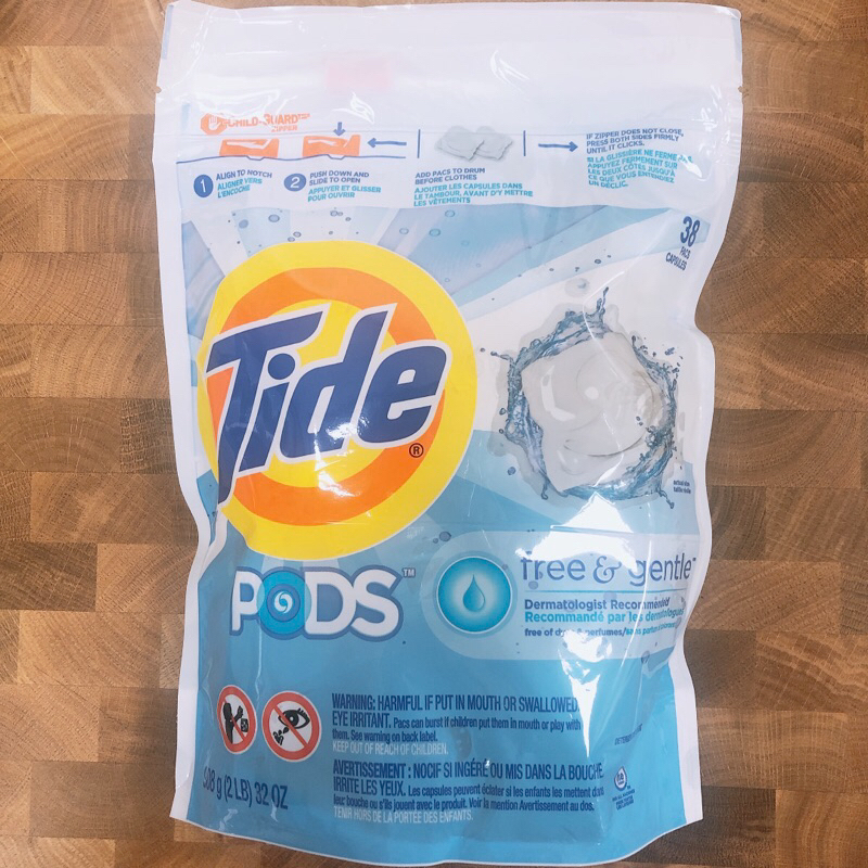 現貨 好市多代購 Tide 汰漬 洗衣膠囊球 無香精 1袋38顆