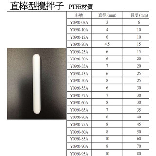 經濟型 直棒型攪拌子 Ø8*70mm/Ø10*80mm 攪拌子 磁石 含稅