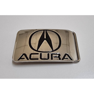 二手Acura Motors Belt Buckle 銀色皮帶扣環無皮帶