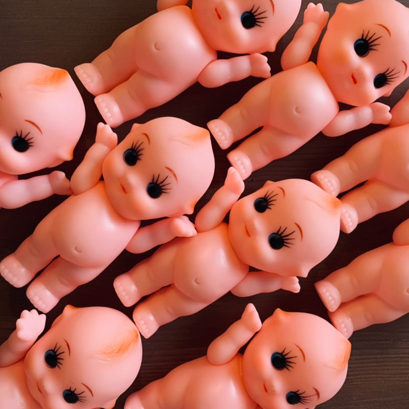 キューピー｜KEWPIE  日本購回 早期 復古 粉嫩小Q比 丘比娃娃 寶寶 軟膠玩具 復古玩具 懷舊玩具 早期玩具