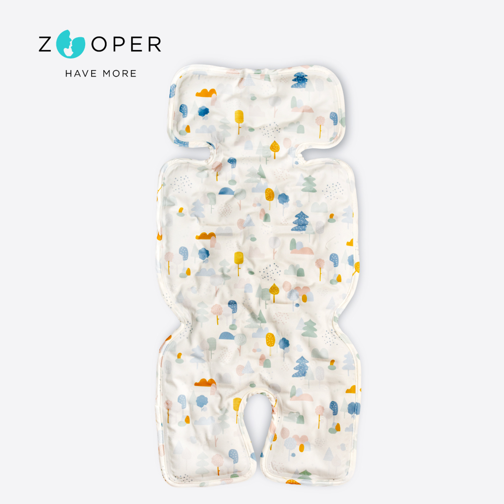 【Zooper】ICE POP 冰冰涼感墊 SS23限定款－彩色森林（推車 汽座 座墊 涼墊 冰墊 透氣墊 四季用）