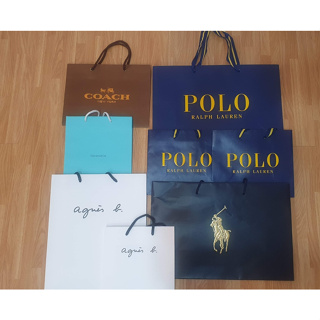 精品專櫃紙袋 COACH , Polo , agnès b. , Calvin Klein