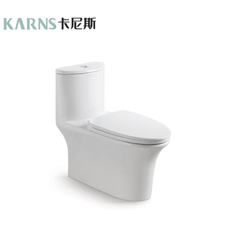 【KARNS卡尼斯】漩渦龍捲噴射虹吸式 金級省水 單體馬桶 單段沖水 4.8L (K-200)