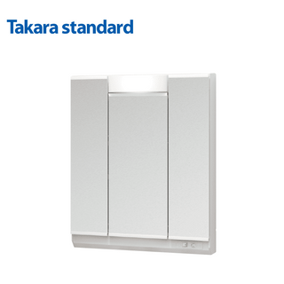 【CERAX洗樂適衛浴】TAKARA日本LED三面收納鏡櫃75CM、照明、化妝鏡鏡櫃(SIM-075M3AHNEA-2)