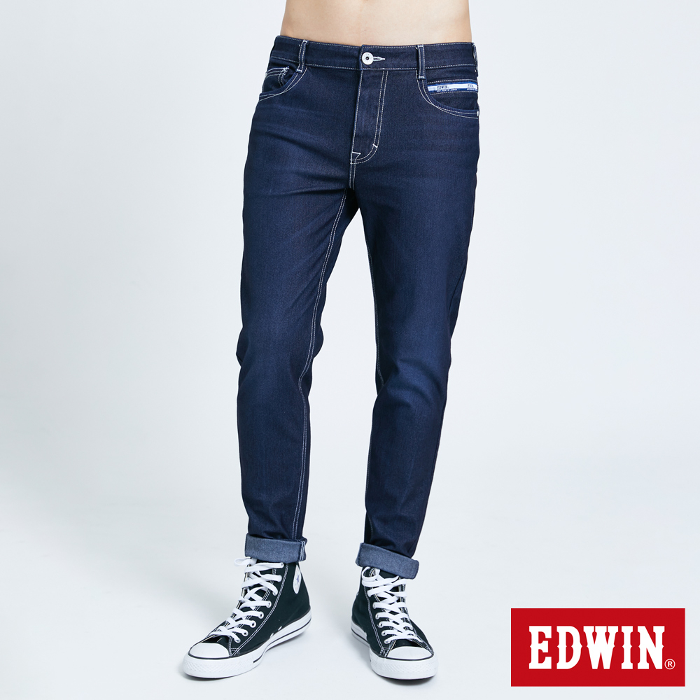 EDWIN JERSEYS 迦績 EJ6 超彈錐形褲(原藍磨)-男款