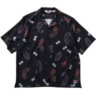 BEN DAVIS 23580035-80A PAISLEY&DICE O/C SHIRTS 骰子變形蟲 襯衫 (黑色)