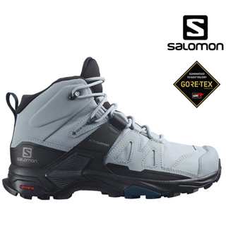 Salomon 法國 X Ultra 4 Mid Wide 女款中筒登山鞋 Gore-tex 寬楦 防水登山鞋